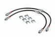 Fits 2012-13 Golf R Volkswagen Braided S/S Brake Lines Front set stainless steel polished