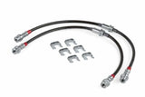 Fits 2012-13 Golf R Volkswagen Braided S/S Brake Lines Front set stainless steel polished