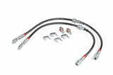 Fits 2015-20 A3 Quattro Audi Braided S/S Brake Lines Front set and VW stainless steel polished