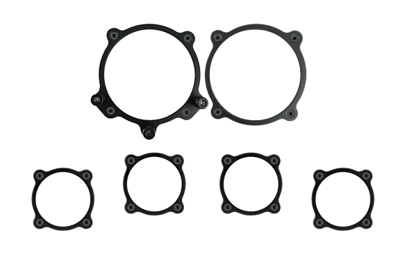 Moal Bomber 6-analog gauge Trim Bezel Set BZMA6GS