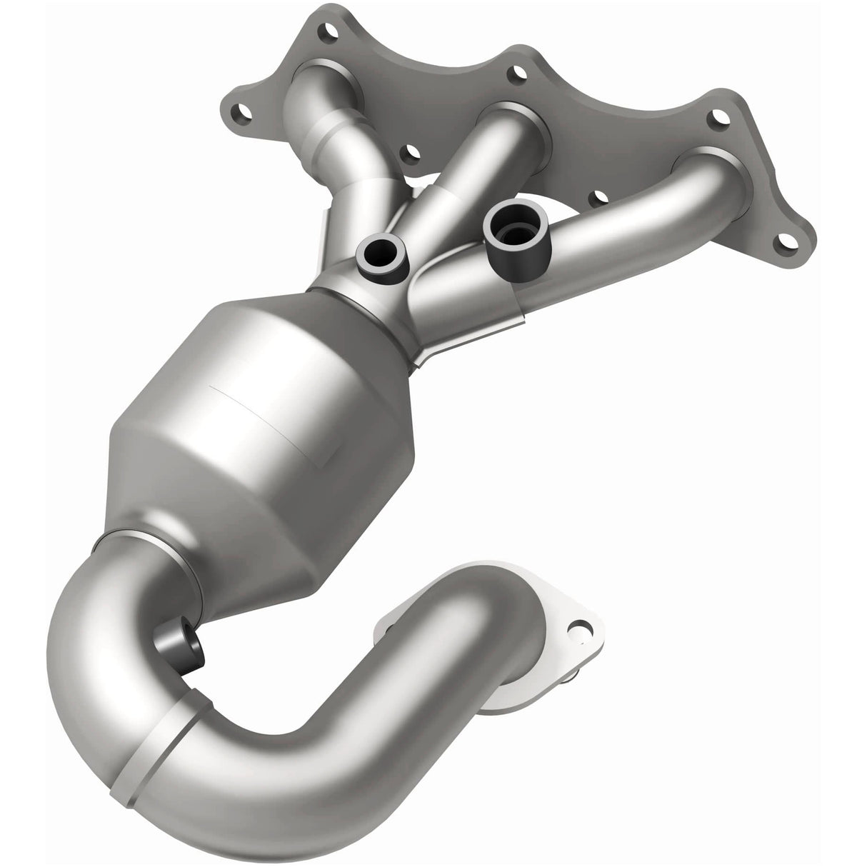 Catalytic Converter with Integrated Exhaust Manifold for HM Grade Federal / EPA Compliant Direct-Fit Manifold Catalytic