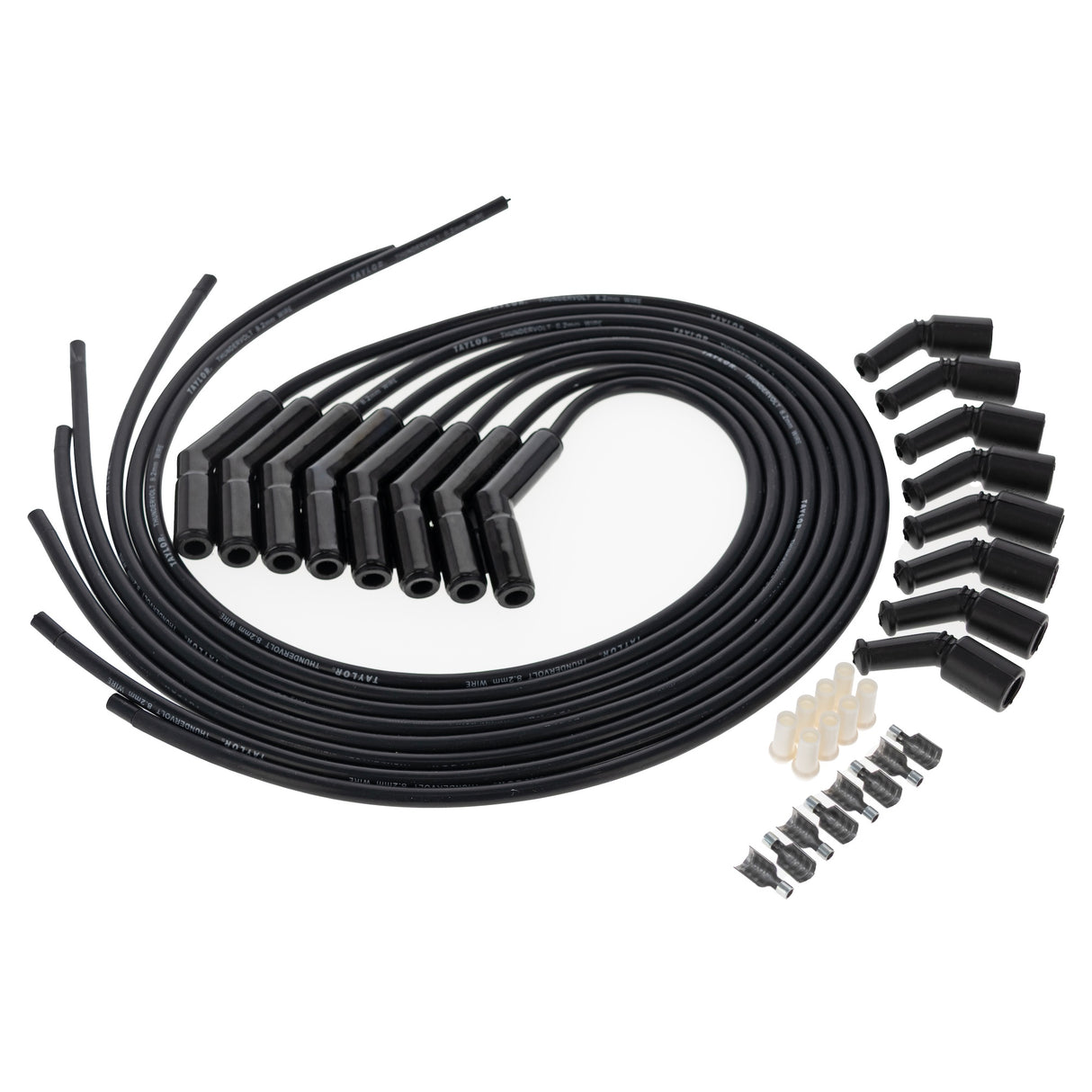 Spark Plug Wire Set Universal Silicone ThunderVolt 8.2mm 135? 40 ohm/ft 85063-B