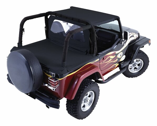 RT Off-Road Cover All Kit - CA10335 fits 1997-2006 Jeep Wrangler black fabric black diamond RT26066