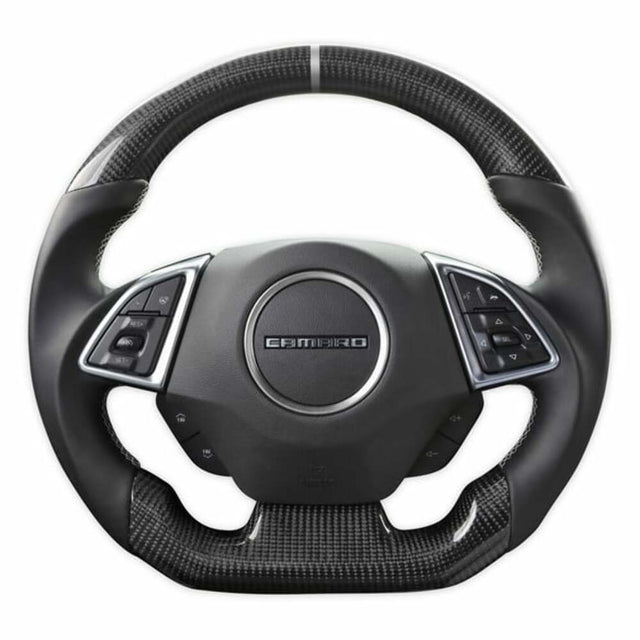 Fits 2016-22 Chevrolet Camaro Muscle Cars Steering Wheel Carbon Fiber CA950-15 black