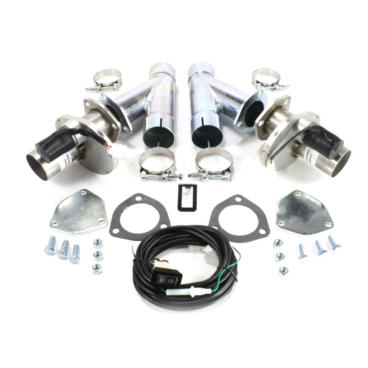 Tri-Y Headers for Electric Cut-Out 2 1/4" Pair with Hook-Up Kit DEC225AK