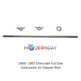Fits 1956 - 1957 Chevrolet Full Size Carburetor Air Cleaner Rod CACR05