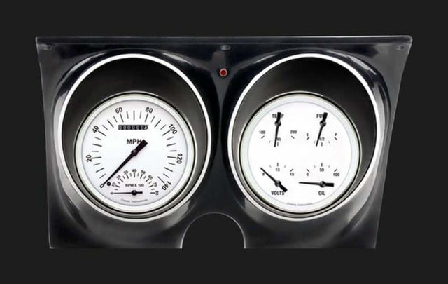White Hot 1967-68 Camaro Package CAM67WH for 1967-1968 Camaro dash gauge cluster