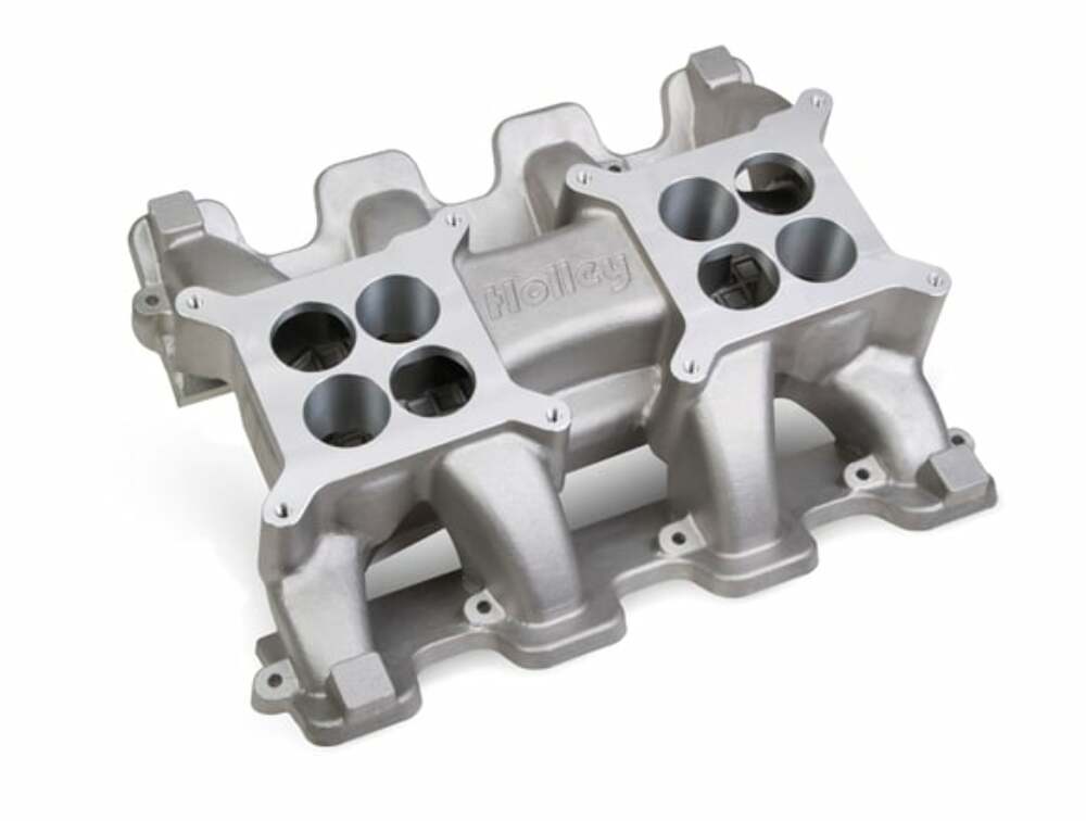 t Carbureted 2x4150 Dual Plane Intake Manifold, LS Gen 3 LS1/LS2/LS6 eng. 300-120 Holley