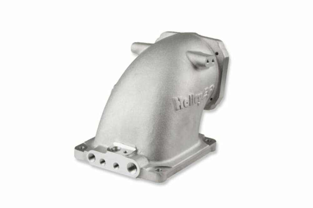 Holley EFI Cast Aluminum 4500 EFI Throttle Body Intake Elbow-LS - 300-248