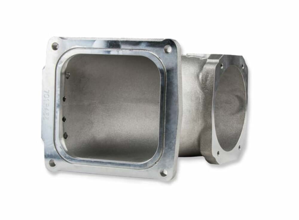 Holley EFI Cast Aluminum 4500 EFI Throttle Body Intake Elbow-LS - 300-248