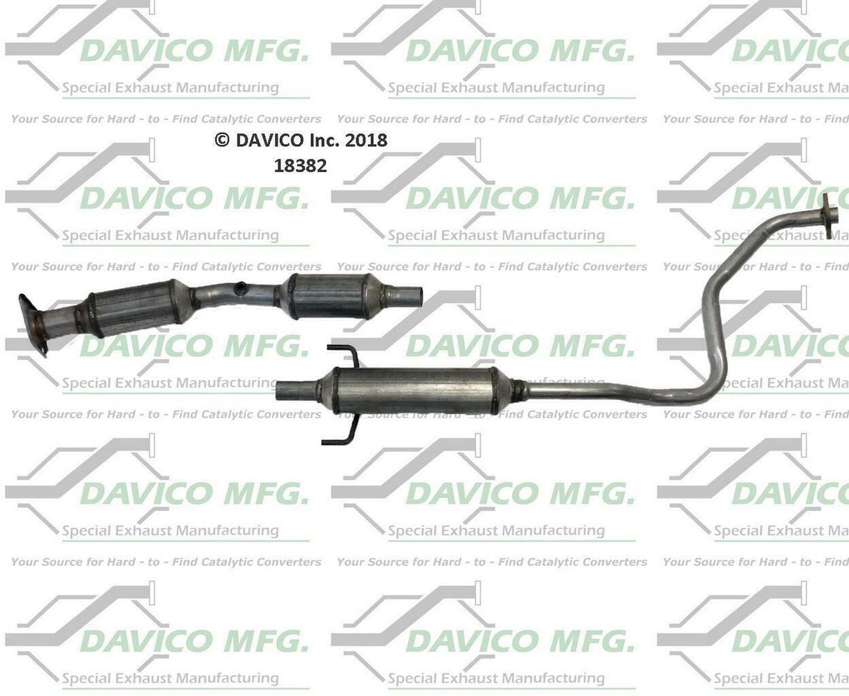 t Catalytic Converter Fits: 2004-2009 Toyota Prius18382 Davico Mfg