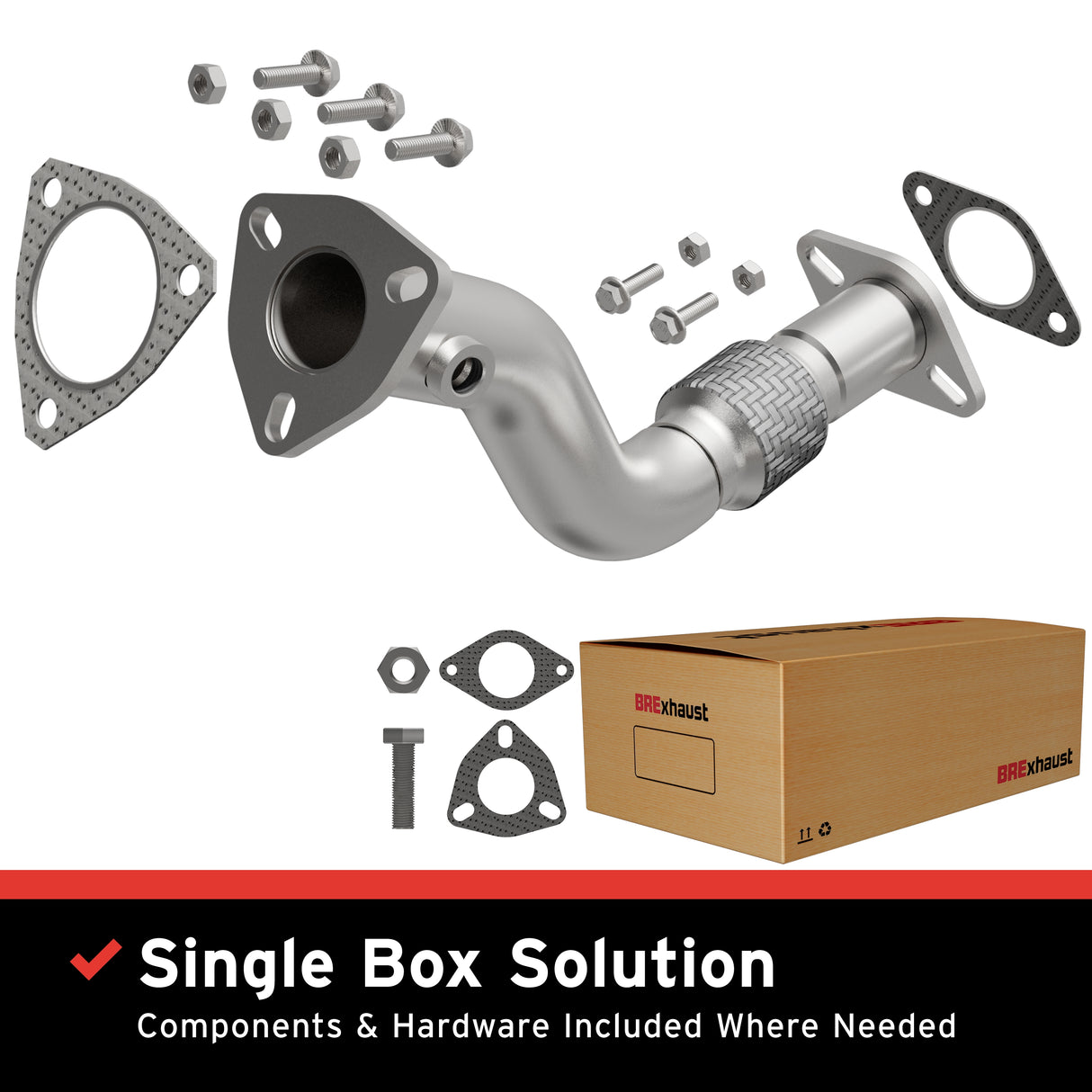 2004-2008 Chevy Malibu Direct-Fit Front Pipe Kit 107-0081 steel
