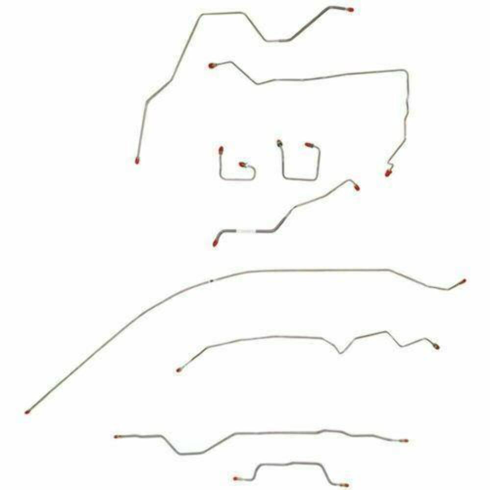 Complete Brake Line Kit for 1995-2001 Jeep Cherokee No ABS stainless steel
