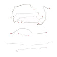 Brake Line Kit for 02-04 Ford F-250 AWABS ABS 4WD stainless steel