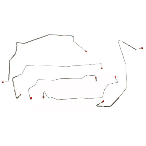 Complete Brake Line Kit for 2002-2004 Ford F-250 long bed stainless steel