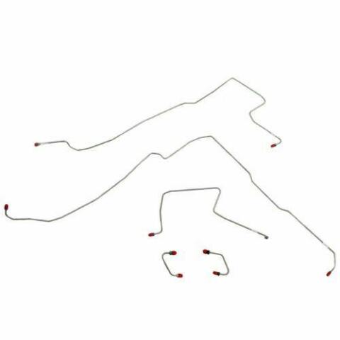 1997-2006 Jeep Wrangler Complete Brake Line Kit No ABS Dana 35 Steel CBK0007OM
