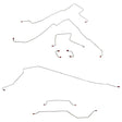 Complete Brake Line Kit for 1997-2006 Jeep Wrangler No ABS drum brakes stainless steel
