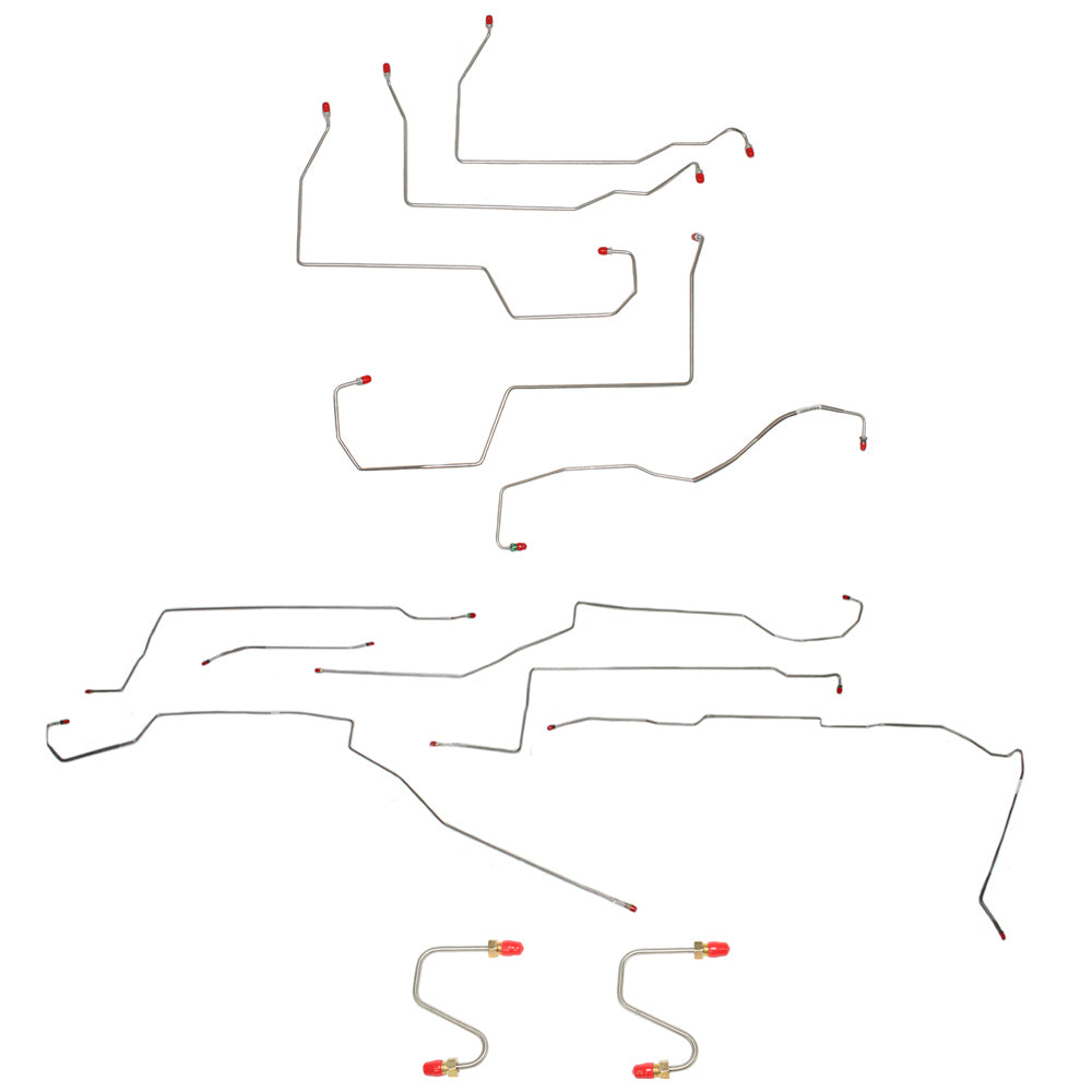 1996-99 Buick LeSabre Complete Brake Line Kit With Traction Control Stainless CBK0009SS