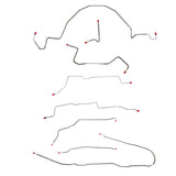 Complete Brake Line Kit for 1998-1901 Ford Ranger ABS 2WD disc brakes stainless steel