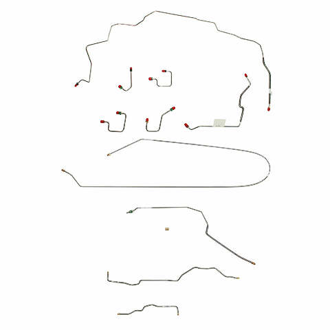 Complete Brake Line Kit for 1997-1998 Jeep Grand Cherokee stainless steel