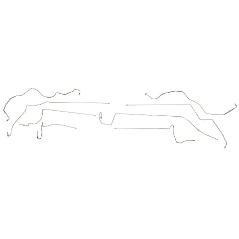 99-03 Toyota Solara Complete Brake Line Kit w/ AWABS, 4W Disc Brakes Steel CBK0031OM
