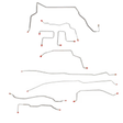 Brake Line Kit for 2001-2003 01-03 Chevy S-10 ABS 4WD short bed steel