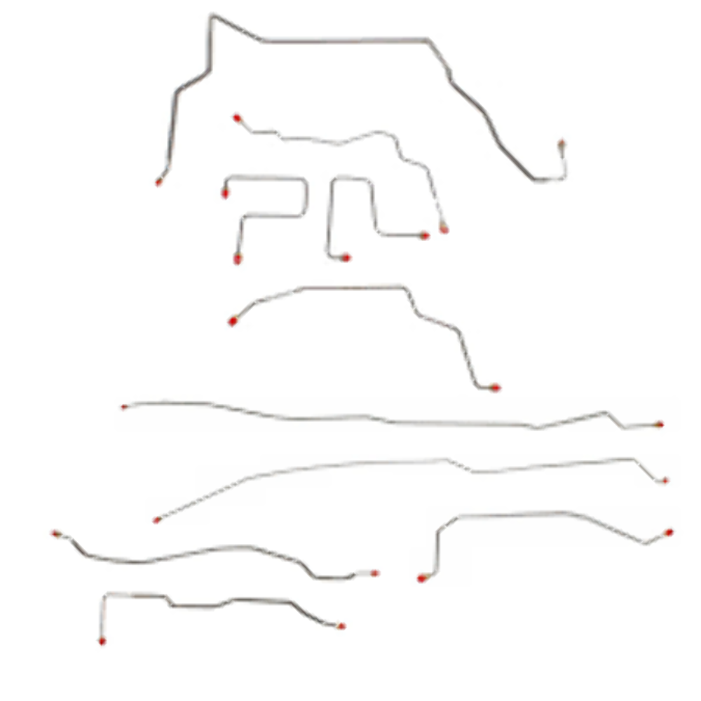 2001-2003 Chevrolet S-10 Complete Brake Line Kit 4WD Ext Cab ZR2 Stainless CBK0039SS