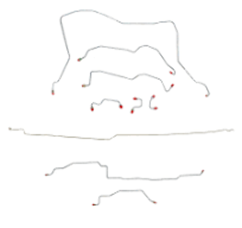 Brake Line Kit for 95-97 Dodge Ram 1500 4WD long bed