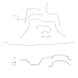 Brake Line Kit for 2013 95-97 Dodge Ram 2500 AWABS ABS 4WD steel