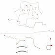Complete Brake Line Kit for 2013 01-02 Dodge Ram 2500 AWABS ABS 4WD steel