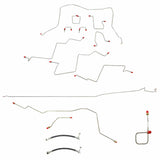 Complete Brake Line Kit for 2013 01-02 Dodge Ram 2500 AWABS ABS 4WD steel