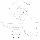 Complete Brake Line Kit for 01-02 Dodge Ram 2500 long bed stainless steel