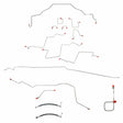 Brake Line Kit for 2013 01-02 Dodge Ram 2500 AWABS ABS 2WD steel