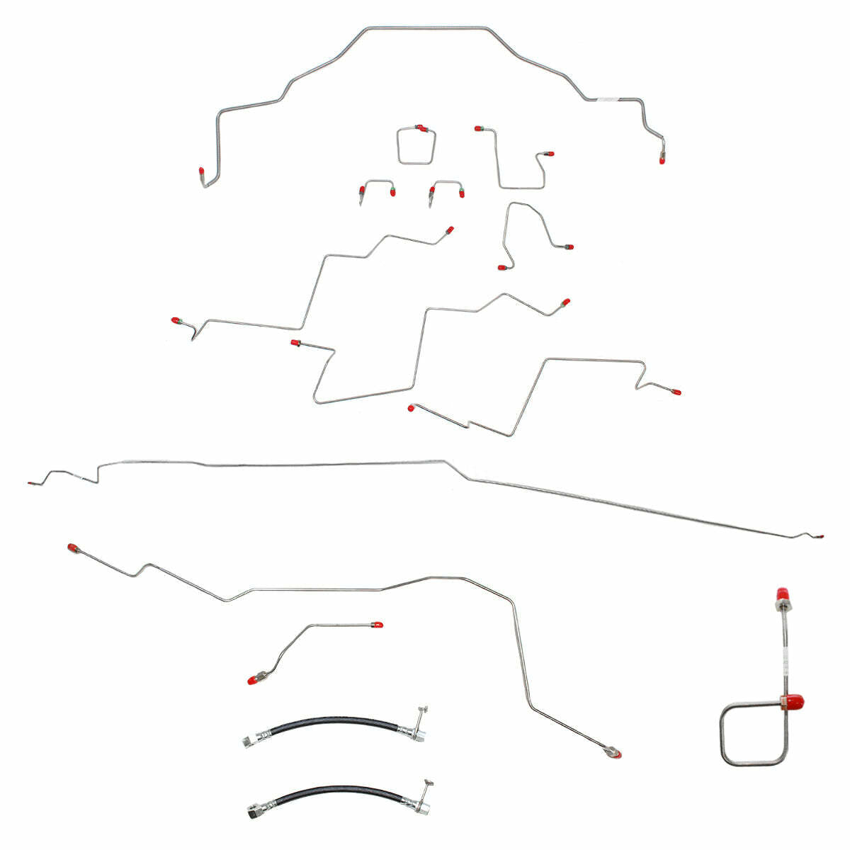 Brake Line Kit for 2013 01-02 Dodge Ram 2500 AWABS ABS 2WD steel
