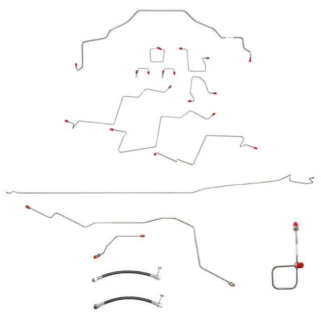 Brake Line Kit for 2013 01-02 Dodge Ram 2500 ABS 2WD long bed stainless steel