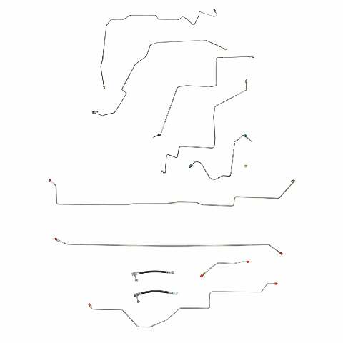 Brake Line Kit for 2002-2005 Dodge Ram 1500 short bed stainless steel