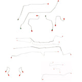 Brake Line Kit for 2000-2007 00-07 Ford Taurus AWABS ABS drum brakes stainless steel