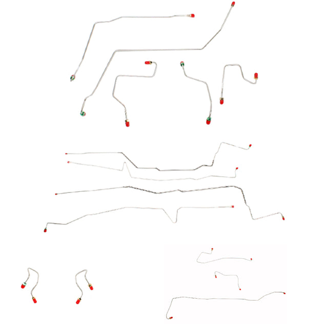 Brake Line Kit for 2000-2007 00-07 Ford Taurus AWABS ABS drum brakes stainless steel