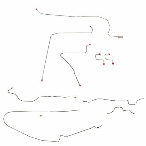 Brake Line Kit for 93-95 Jeep Wrangler ABS stainless steel
