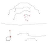 Brake Line Kit for 2013 95-97 Dodge Ram 2500 ABS 2WD short bed steel