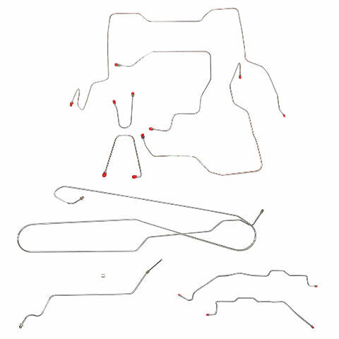 Brake Line Kit for 95-00 Chevy Silverado K2500 short bed