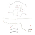 Brake Line Kit for 2013 01-02 Dodge Ram 3500 AWABS ABS 2WD steel
