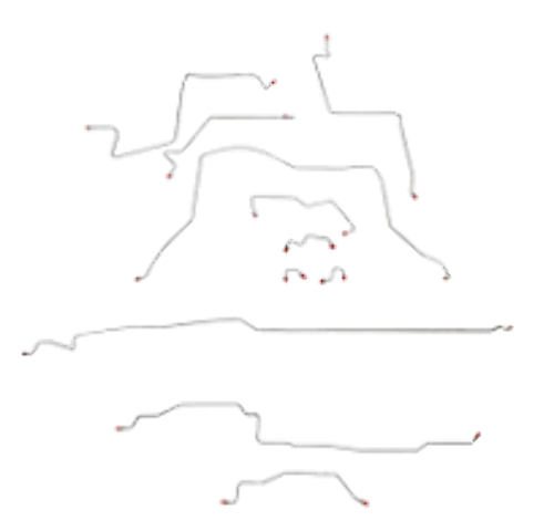 Brake Line Kit for 95-97 Dodge Ram 1500 4WD short bed stainless steel