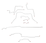 Brake Line Kit for 95-97 Dodge Ram 1500 4WD short bed stainless steel