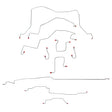 Complete Brake Line Kit for 1998-2001 Dodge Ram 1500 ABS 4WD short bed stainless steel