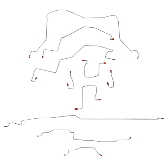 Complete Brake Line Kit for 1998-2001 Dodge Ram 1500 ABS 4WD short bed stainless steel
