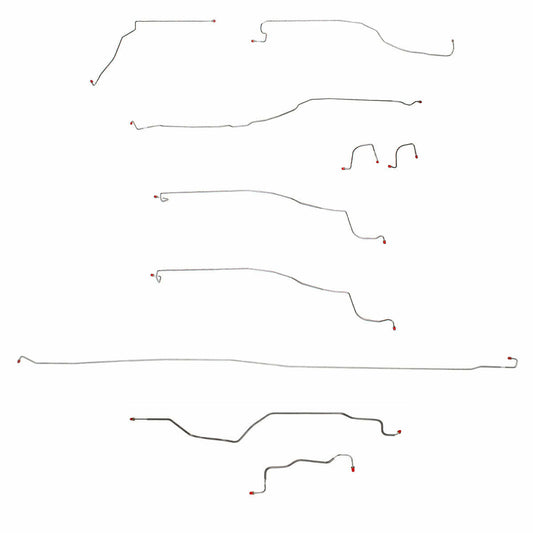 03-04 GMC Sierra 1500 Brake Line Kit 4WD Reg Cab/Long Bed Stainless Steel