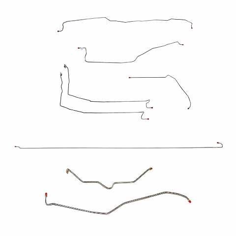 Replacement Line for 01-07 Chevy Silverado 2500 HD Ext Cab/ long bed stainless steel