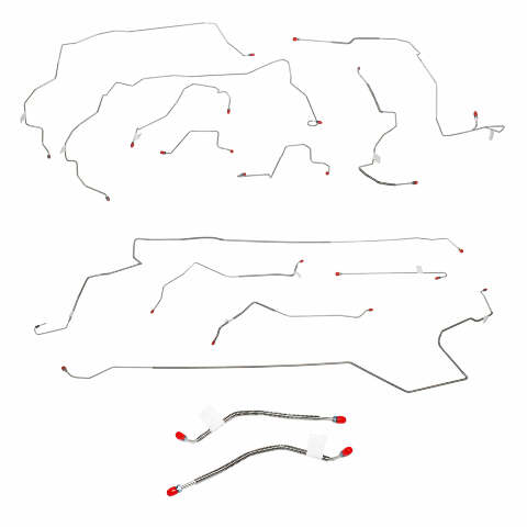 Complete Brake Line Kit for 2000-2004 Honda Insight stainless steel