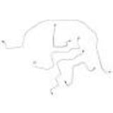 2006 Dodge Ram 1500 Brake Line Kit 4WD Reg Cab/Short Bed RWABS Steel
